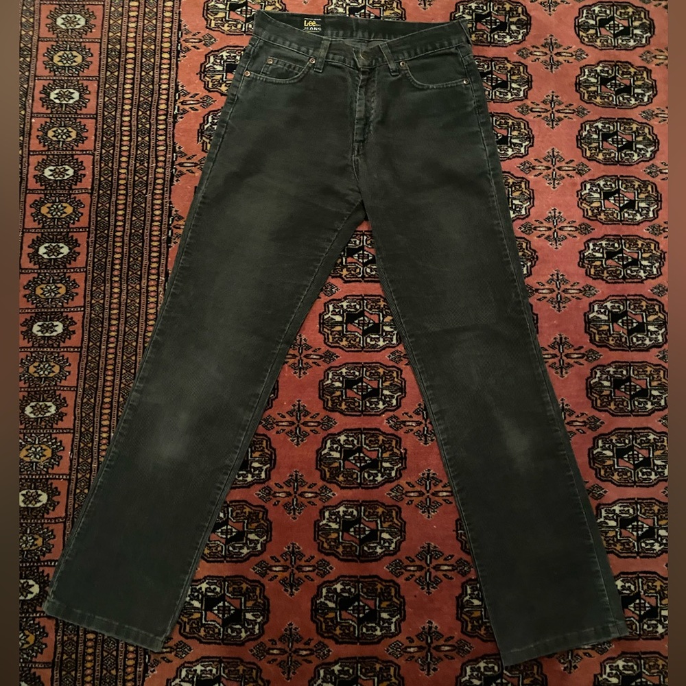 Vintage Lee Jean Brand Black Corduroys